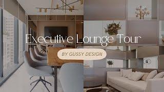 Take a tour of this modern and stylish executive lounge designed by Gussy!