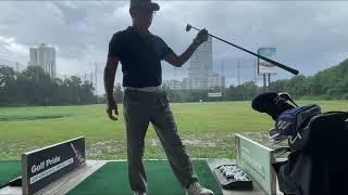 Golf practice at Kota Damansara driving range in 2025