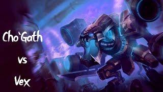 RANK 1 CHO'GATH WORLD VS VEX | 1V9 GAME + PENTAKILL | Sakuritou