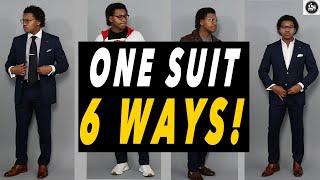 How to Style a Navy Suit 6 Ways! | From Dapper to Casual!