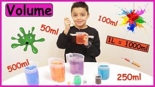 Volume | How many ml in a litre | Measuring volume | Maths with Nile