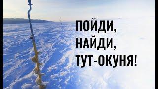 Пойди, найди тут окуня. Ловля горбачей на балансиры. Поиск окуня в глухозимье Займище.