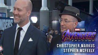 Christopher Markus & Stephen McFeely (Screenwriters) LIVE from the Avengers: Endgame Red Carpet