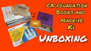 Swapnil patni classes CA foundation 2022 combo Unboxing of Pendrive lectures and books