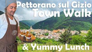 Town Walk in Pettorano sul Gizio - A Peaceful Italian Mountain Town + Local Food Fun