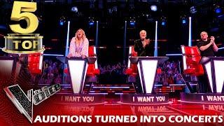 TOP 5 AUDITIONS TURNED INTO CONCERTS | THE VOICE