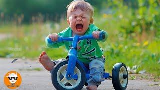 CRAZY Babies Playing with Tricycles - Funny Baby Videos || Just Funniest