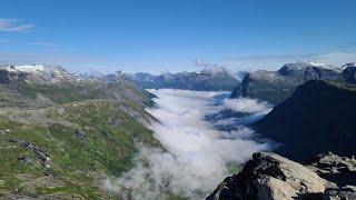 Fantastic view of the road to Dalsniva, Norway
