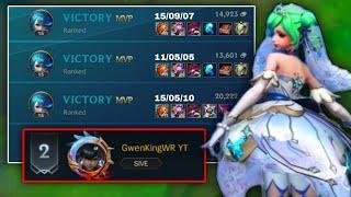 ️ ~ TOP 1 GWEN: 100% WINRATE GWEN BUILDS AND RUNES IN WILD RIFT  FULL 3 MATCH GAMEPLAY