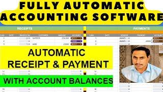 FULLY AUTOMATIC RECEIPT AND PAYMENT WITH ACCOUNT BALANCES IN GOOGLE SHEET