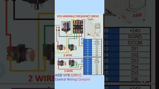 ABB VFD variable frequency drive control wiring diagram #wiring #electrical #vfd