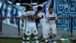 Gimnasia-River: Gol de Lorenzo Faravelli para llegar a la final