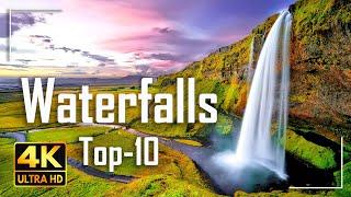 Top 10 Waterfall in the World 4K Video Ultra HD | Cinematic Travel Video