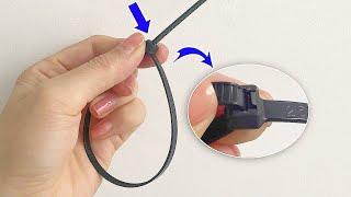  5 tricks with CABLE TIES that EVERYONE should know! | TIPS365 |