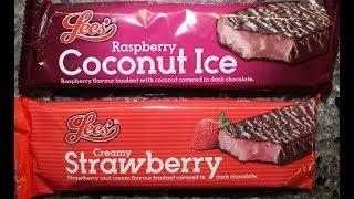 Lee’s Raspberry Coconut Ice & Creamy Strawberry Fondant in Dark Chocolate Review