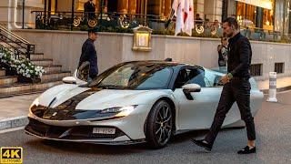 PHILIPP PLEIN DRIVES HIS FERRARI SF90 STRADALE IN MONACO | 2024 4K