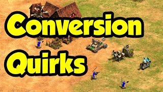 Conversion quirks & stats (AoE2)