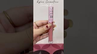 Kylie Jenner cosmetics liquid lipstick in CANDY K review+swatch #ashortaday #shortsfeed #ytshorts#yt