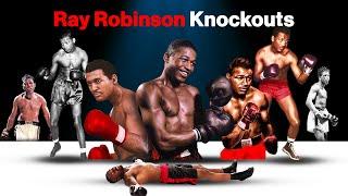 Sugar Ray Robinson Knockouts | Brutal Boxing Knockouts Compilation