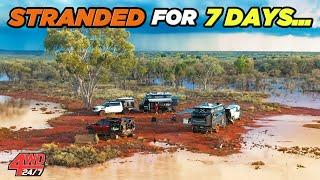 CARAVANS ABANDONED & stuck for 1 week in flooded Australian Outback! Do we get out?