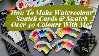 How I Make My Watercolour Swatch Cards - Mina Does Art Stuff