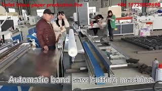 Full automatic toilet tissue paper production line for toilet paper making paper roll