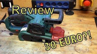 Lidl / Parkside Bandschleifer PBSD 600 A1  TEST / REVIEW / TEARDOWN