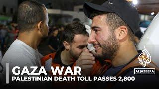 Gaza war: Palestinian death toll passes 2,800