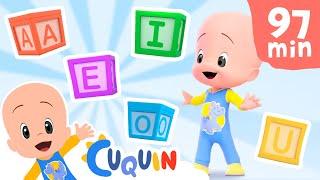 Vowels unboxing : learn the letters with Cuquin and more!  Videos & cartoons for babies