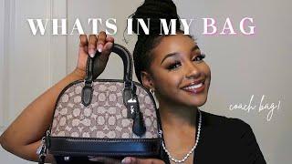 WHATS IN MY BAG ft: Coach Revel bag 24 | Purse essentials