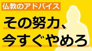 こんな場合、努力をすればするほど不幸になる【仏教の教え】