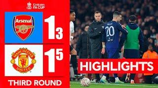 Diogo Dalot RED CARD | Arsenal vs Manchester United 1-1 (3-5) Highlights | FA Cup 2025