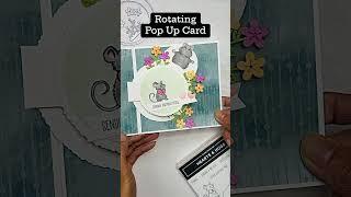 Rotating Pop Up Card #cardmaking #popup #stampinup