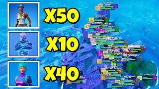 i hosted a 100 RARE SKIN scrim in fortnite… (this was insane)