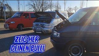 Plausch unter Bulli - Freunden. #automobile #bulli #t4 #vw #vwbus