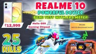 Realme 10 Bgmi Or Pubg Test With Fps Meter - Graphics - MediaTek G99 - Realme 10 Series