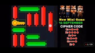 LIVE Aj Ki Mini Game KEY 16 September Hamster Solutions Please Like Subscrib️