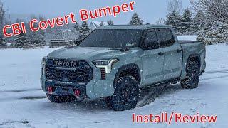 CBI Covert Bumper, Install/Review on 2022 Toyota Tundra TRD Pro...Paired with Gear America Shackles!