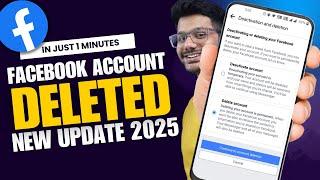 Facebook Account Delete Kaise Kare | How To Delete Facebook Account Permanently 2025