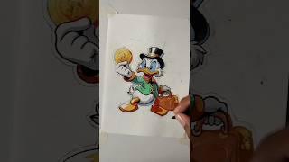 Scrooge Mc Duck drawing 🪙#shorts #art #drawing #viral