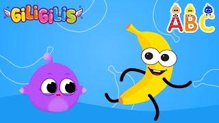 FRUITS Song Fruit Names With Giligilis - Learn Alphabet English, ABC Song | Kids Songs - Giligil