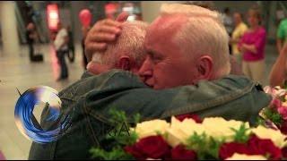 Twins reunited after 70 years apart - BBC News