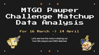 Pauper Challenge Matchup Data - March to April - Analyzing the Pauper Metagame