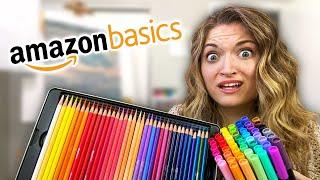 I tested Amazon Basics art supplies... *kinda shocked*