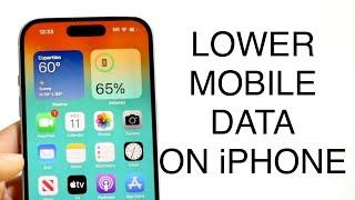 How To Lower Mobile Data Usage On ANY iPhone! (2023)