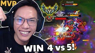 Tồ đã Thắng game đấu 4 vs 5 bằng Cách này!