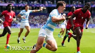 Argentina v. Kenya | Paris Olympics 2024: Men's Rugby Highlights | NBC Sports