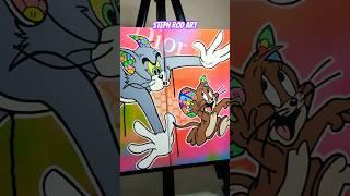 Drawing Tom And Jerry With POSCA Markers  #art #drawing #creative #shorts