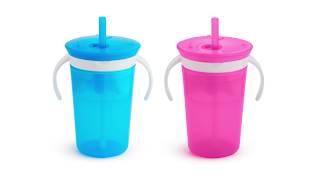 Munchkin SnackCatch & Sip 2-in-1 Snack Catcher and Spill-Proof Cup