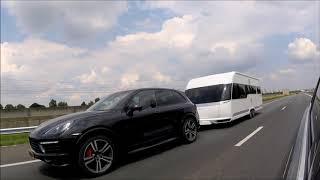 Porsche Cayenne GTS  Hobby Premium 650 UFf Caravan Wohnwagen Caravane RV Trailer @vipcaravanning1919